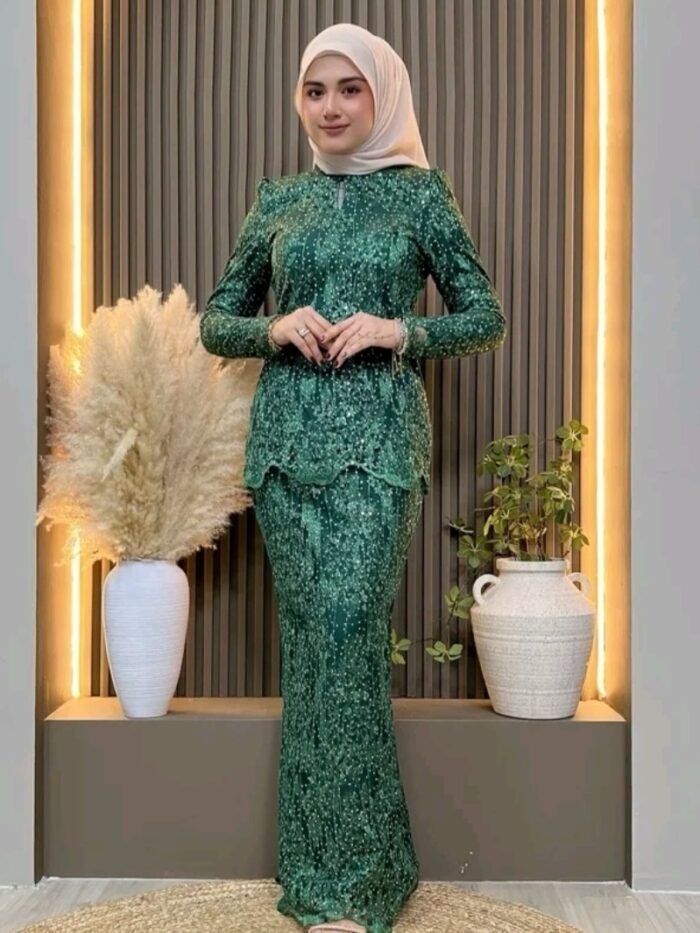 Chantika Mini Kurung Emerald Green