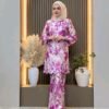 Thalia Kurung Premium Brocade Fuschia