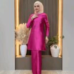 Sabrina Kurung with Beading Embroidery Hot Pink - Limited Edition