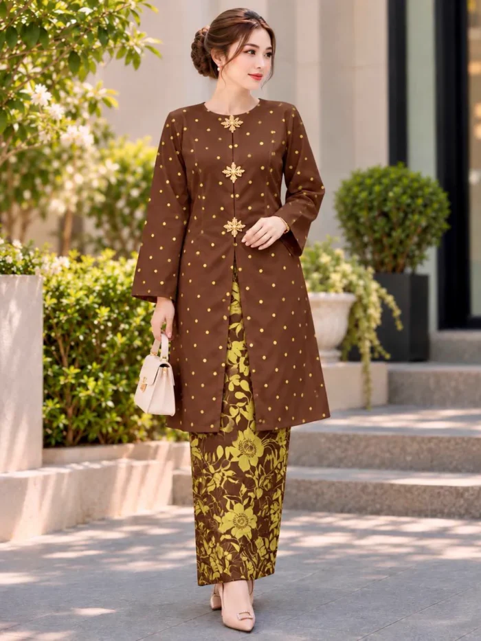 Cendana Kurung Chocolate Pistachio