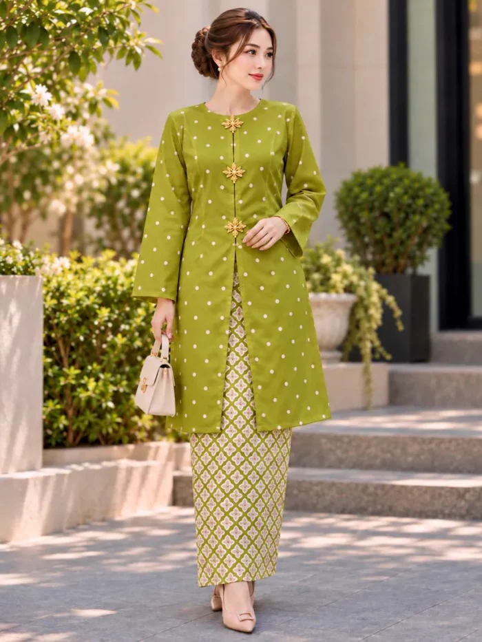 Cendana Kurung Matcha Strawberry
